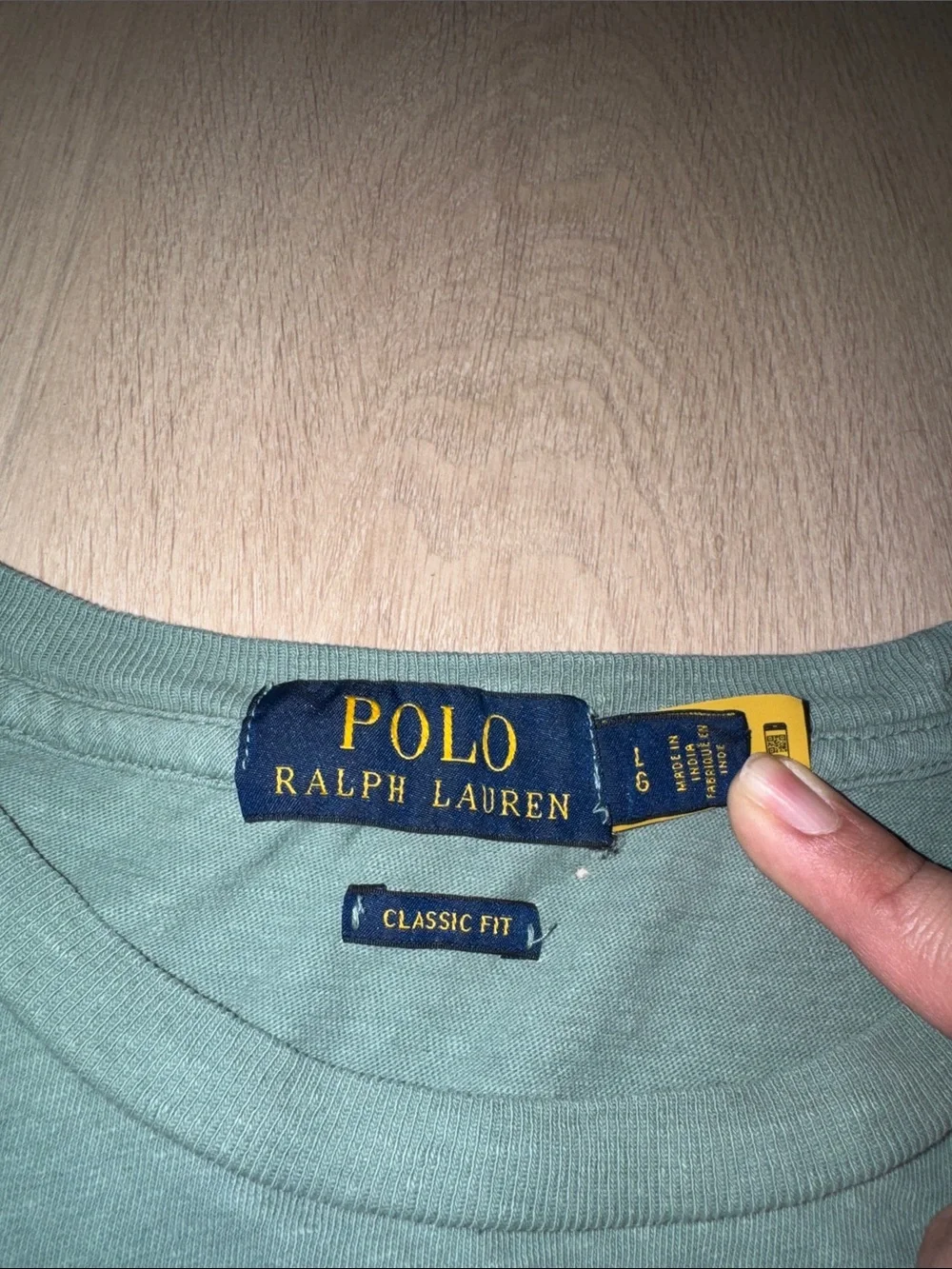 Polo by Ralph Lauren Seafoam Pocket Crew Neck T-Shirt